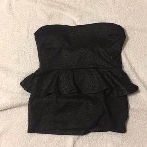 Strapless top. One of my favorites!